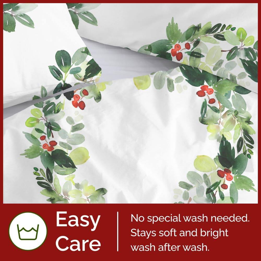 Easy Care  
No special wash needed.  
Stays soft and bright wash after wash.