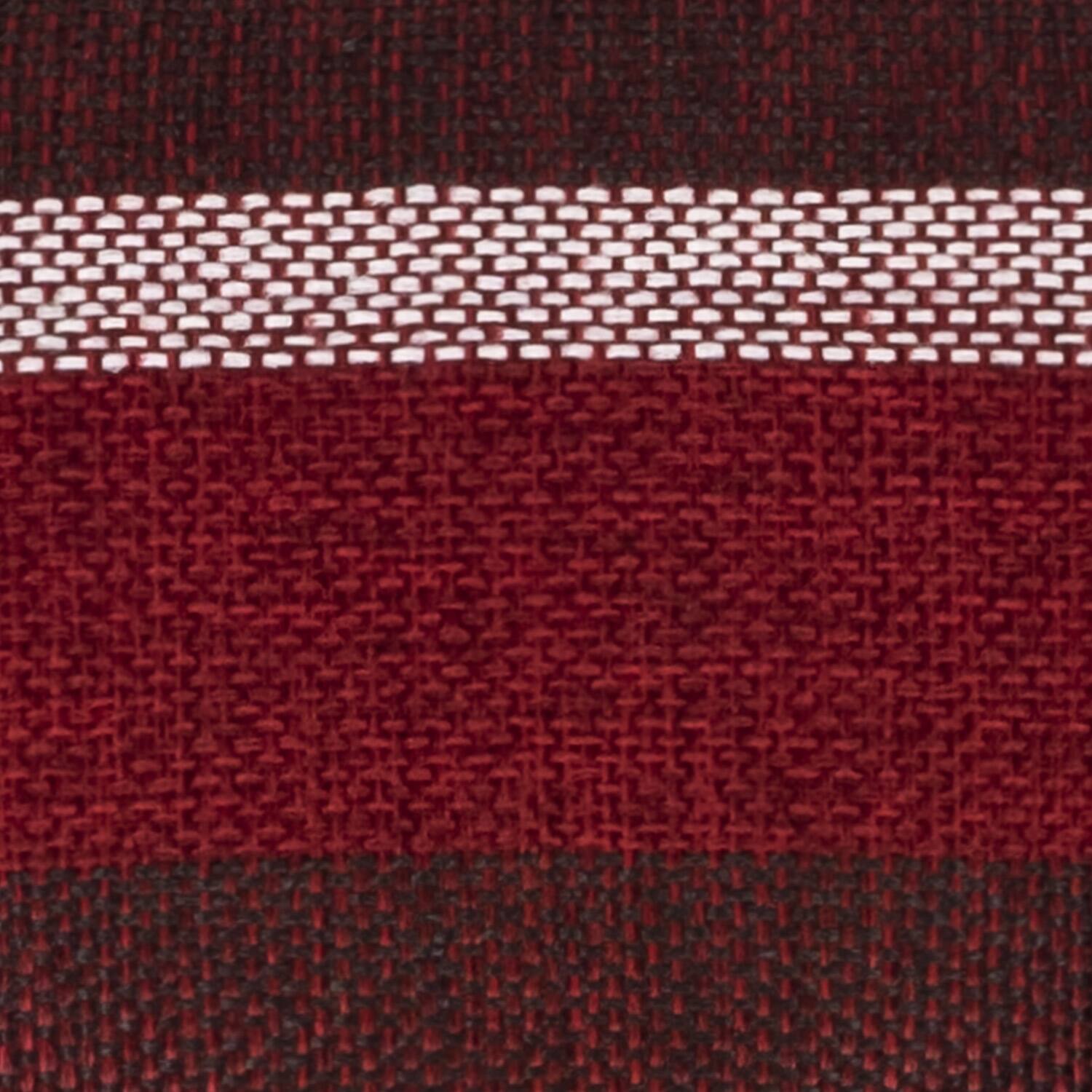 Alt View 1. Sweet Home Collection - Bradford Striped U Shaped Memory Foam 17" x 16" Chair Cushion, 4-Pack - Burgundy.