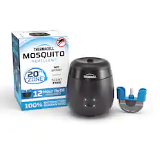 THERMACELL MOSQUITO REPELLENT NO SPRAY 20 FT ZONE SCENT FREE 12 Hour Refill INCLUDED 100% SATISFACTION GUARANTEED
