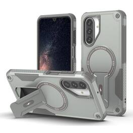UUCOVER - Magnetic Case for Samsung Galaxy A17 5G with Kickstand, Compatible with MagSafe Shockproof Rugged Protective Phone Cover - Gray