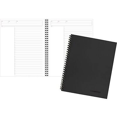 Alt View 8. Mead - 1-Subject Professional Notebooks, 8.5" x 11", Wide Ruled, 80 Sheets - Black.