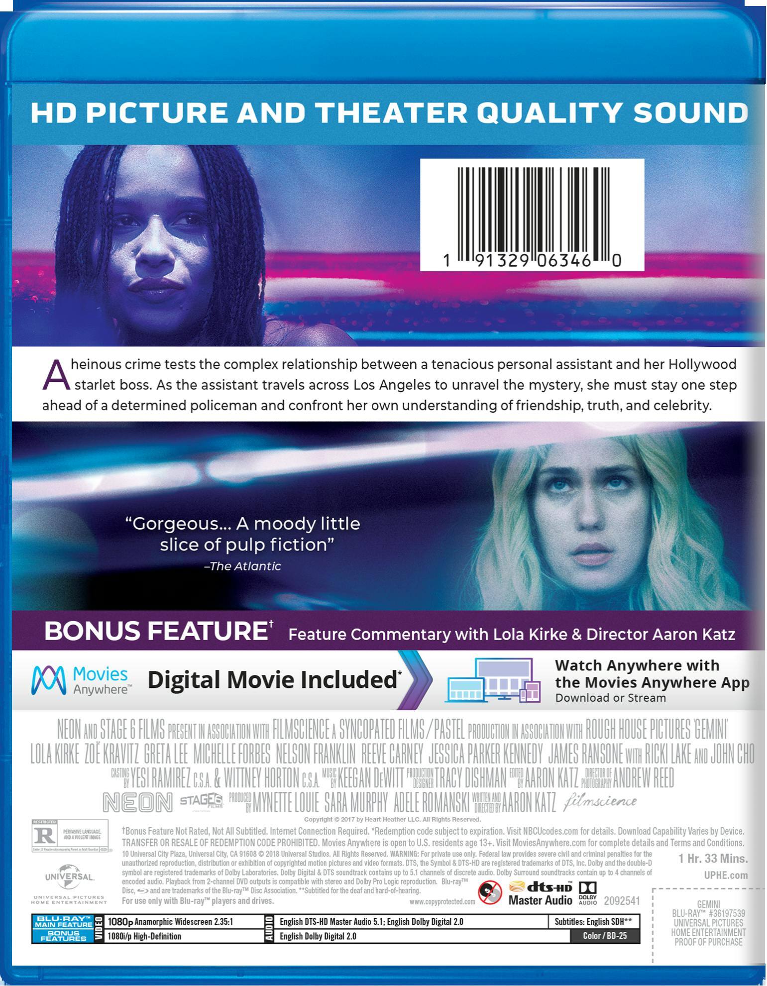 Angle. Gemini (Blu-ray + Digital Copy) [Blu-ray].