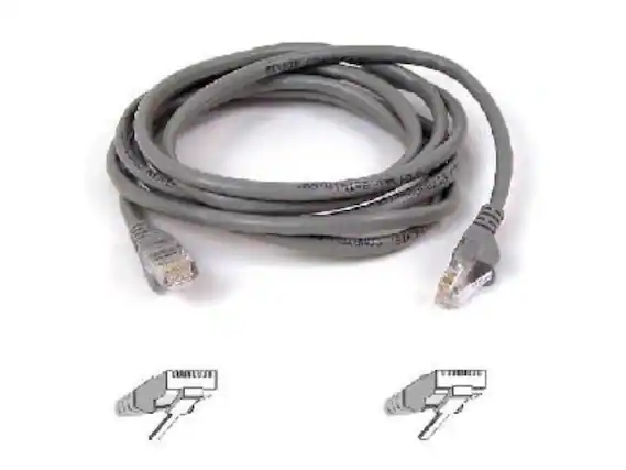 Front. Belkin - Belkin A3L781-07 7 ft. Cat 5E Gray Patch Cable.