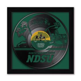 Sporticulture - NDSU Bison Framed 13" x 13" Vinyl Record Art Print - Green
