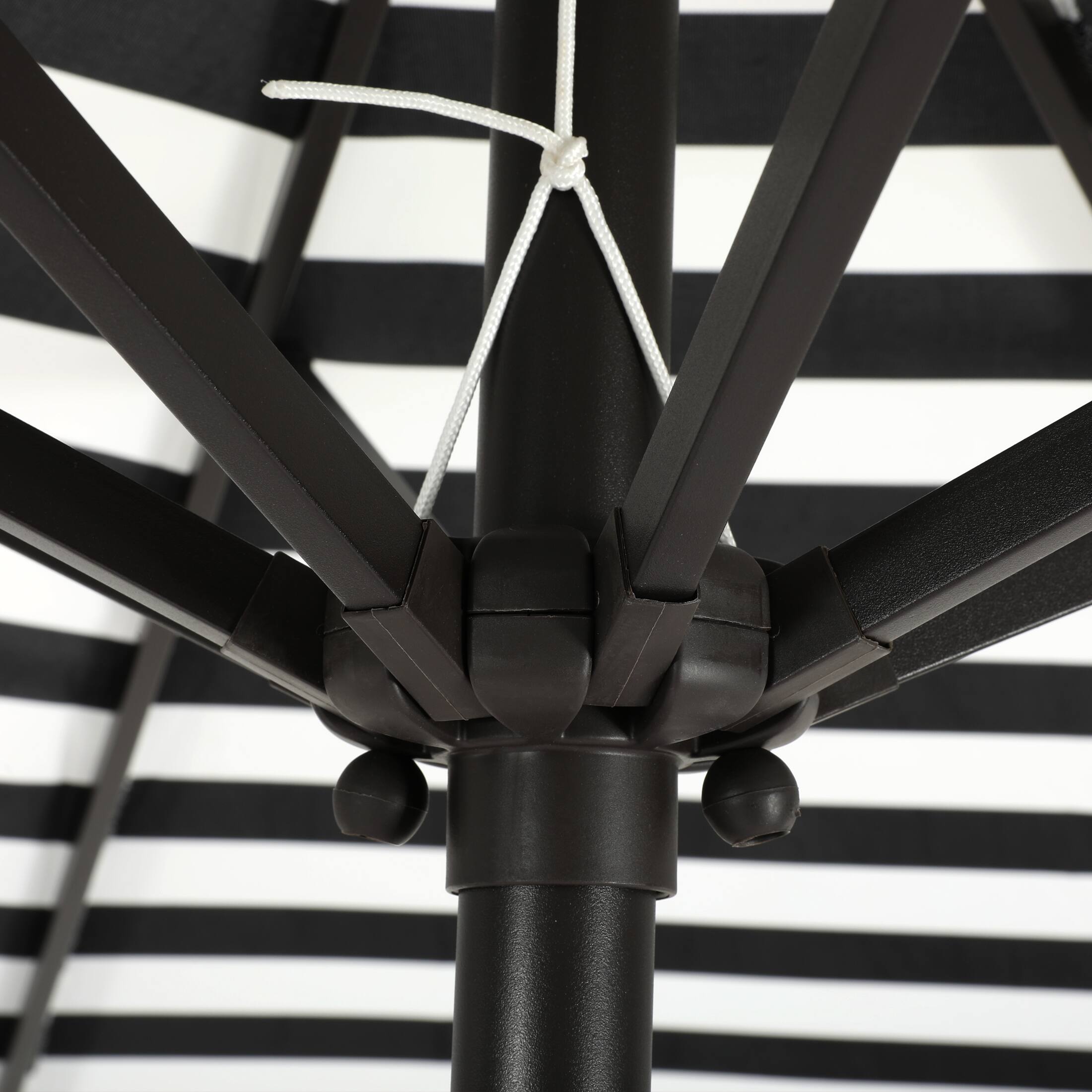 Alt View 5. WestinTrends - WestinTrends Paolo 9 ft. Patio Table Umbrella with tilt and crank features - Black/White.