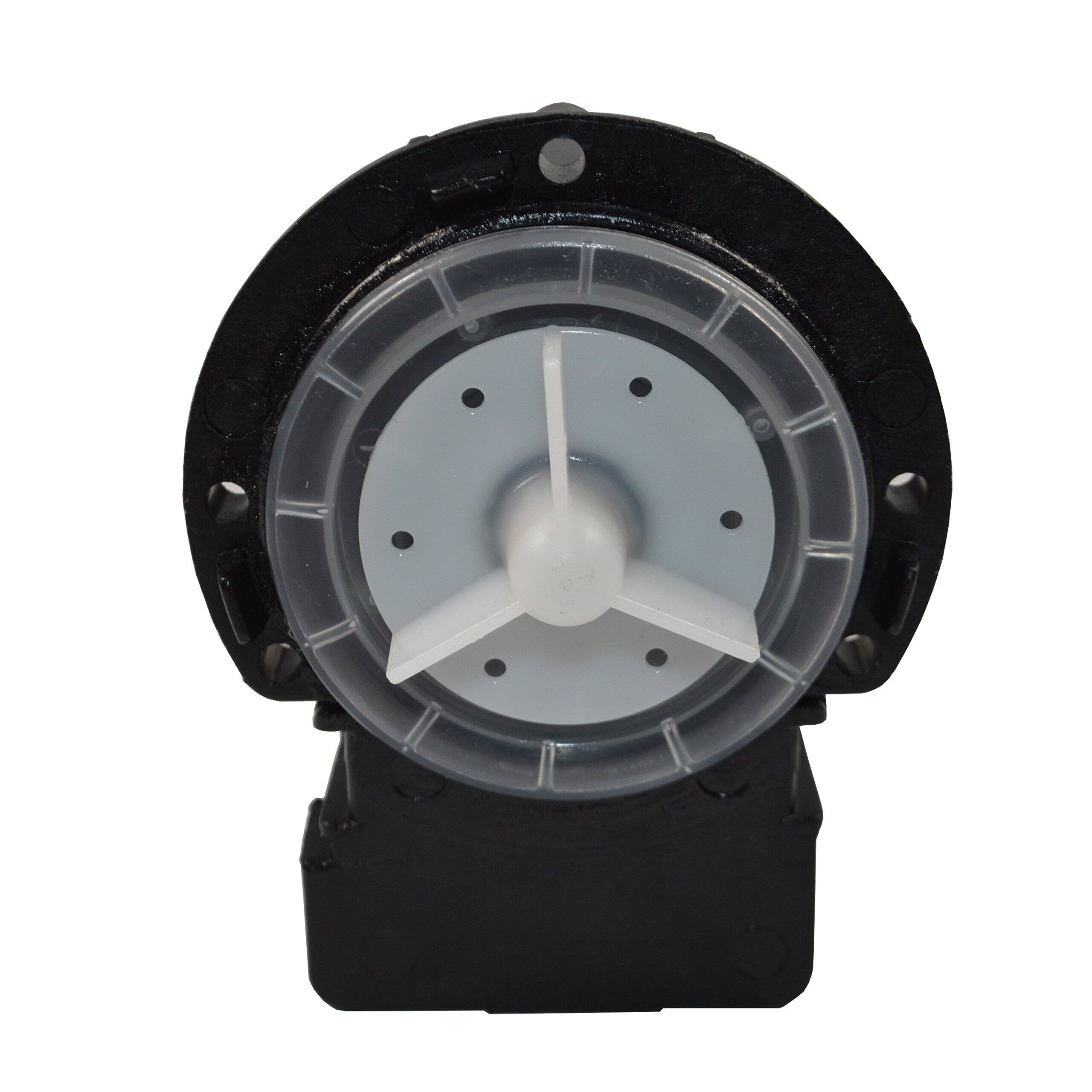 Left. HQRP - Drain Pump Replacement for LG and Kenmore Front Load Washer - Replaces 4681EA2001T.