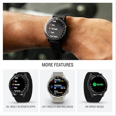 Bundle Garmin Approach S50 AMOLED GPS Golf Smartwatch Black (2025 Bundle Garmin Approach S50 AMOLED GPS Golf Smartwatch Black (2025