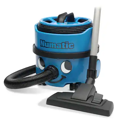 Front. EnviroCare - James JVP180 Canister Vacuum – Bagged, 8 L Drum, TriTex + HepaFlo, EcoSave Energy, Lightweight 11 lb - Blue.