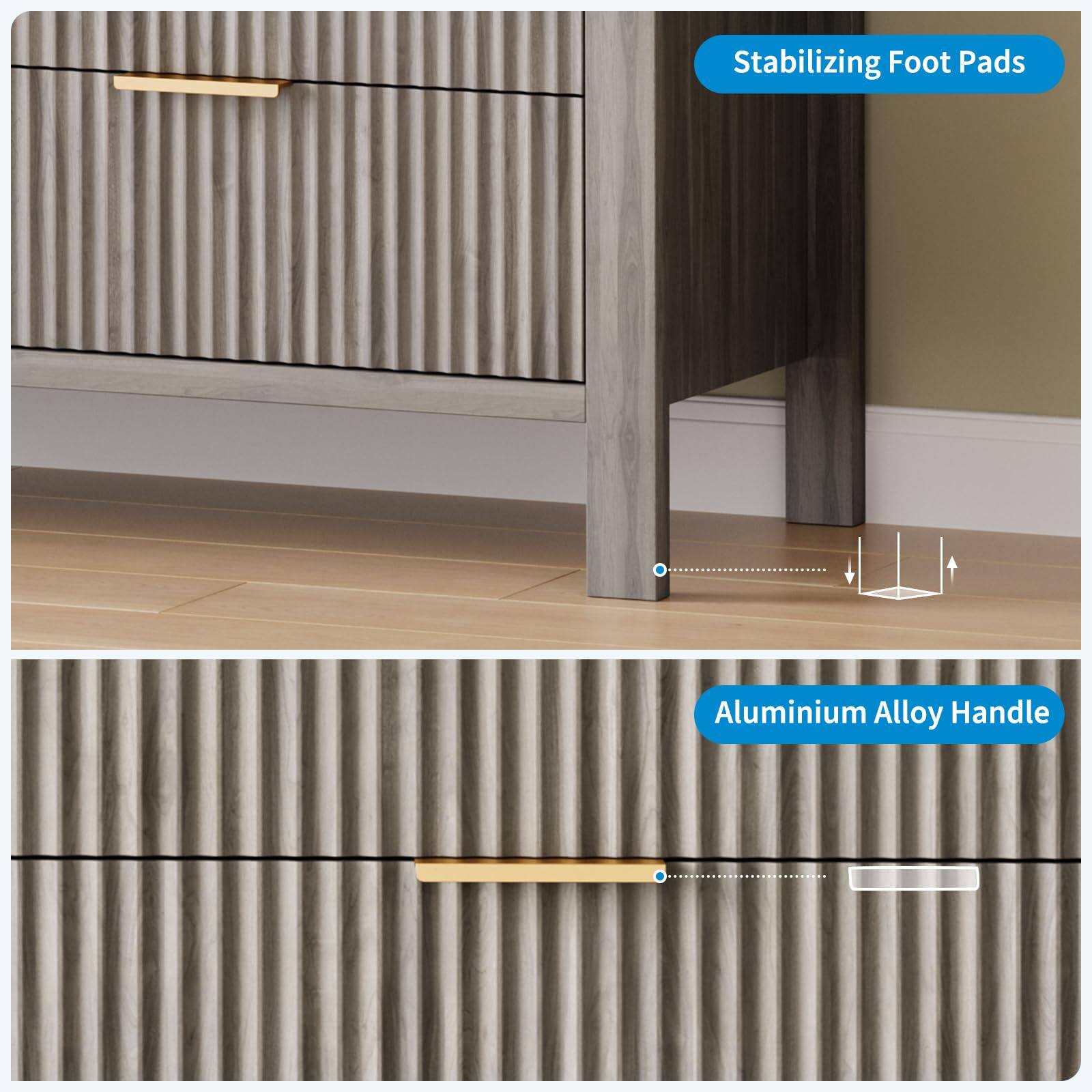 Stabilizing Foot Pads  
Aluminium Alloy Handle