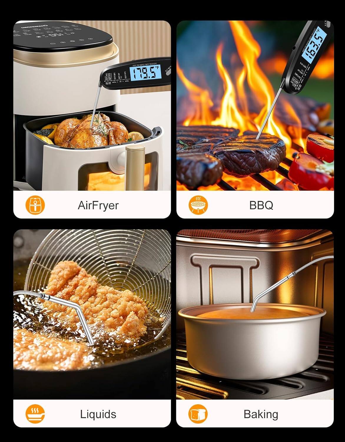 F ANTEL 179.5  
163.5  
AirFryer  
BBQ  
Liquids  
Baking