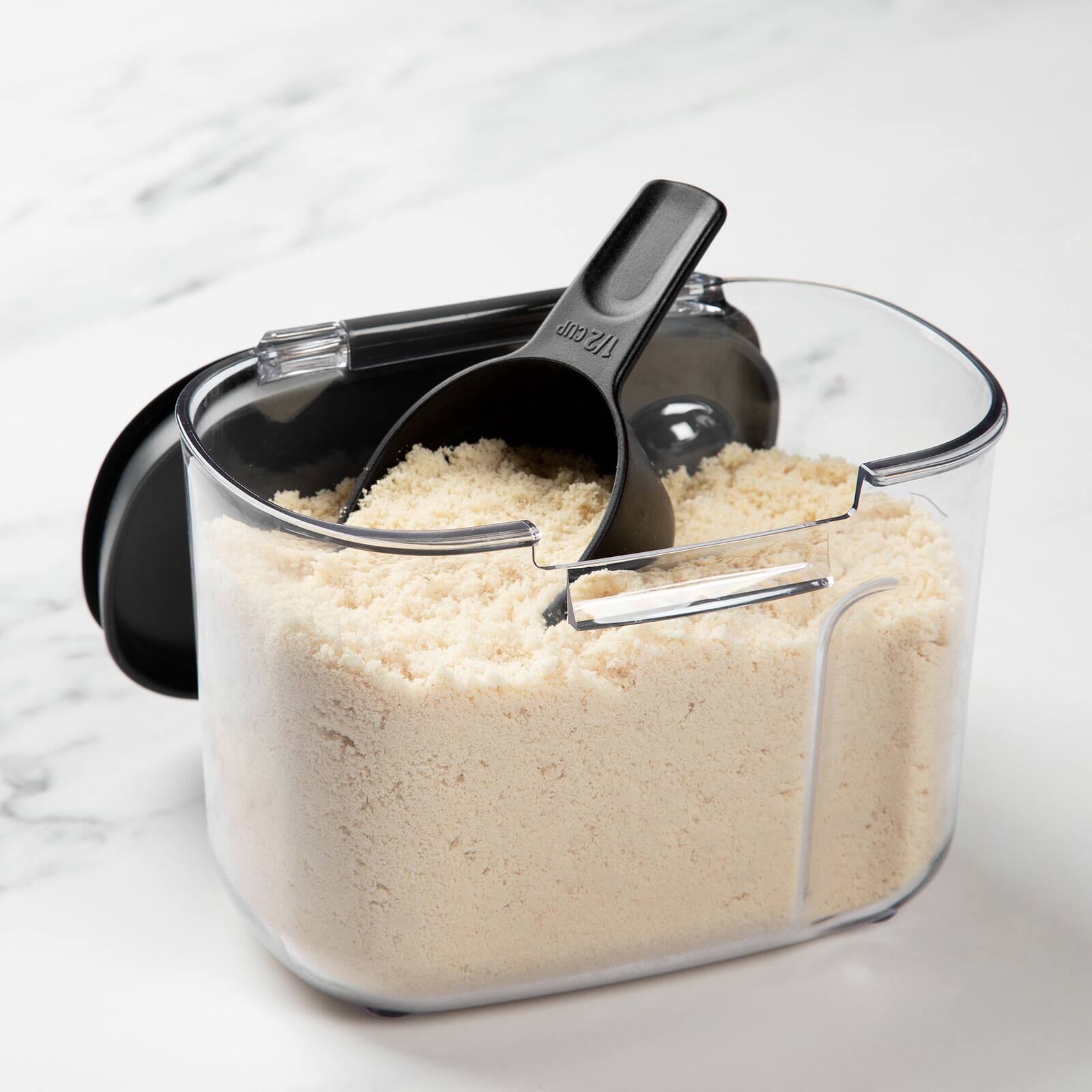Alt View 7. Progressive International - ProKeeper+ Airtight Specialty Flour Storage Container, Clear Plastic - Clear.