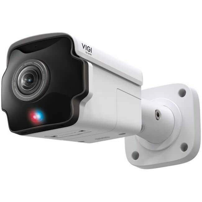 TP-Link - TP Link VIGI INSIGHT S385PI - VIGI 8MP Outdoor IR Panoramic Bullet Network Camera - 65.62 ft Infrared Night Vision - Color