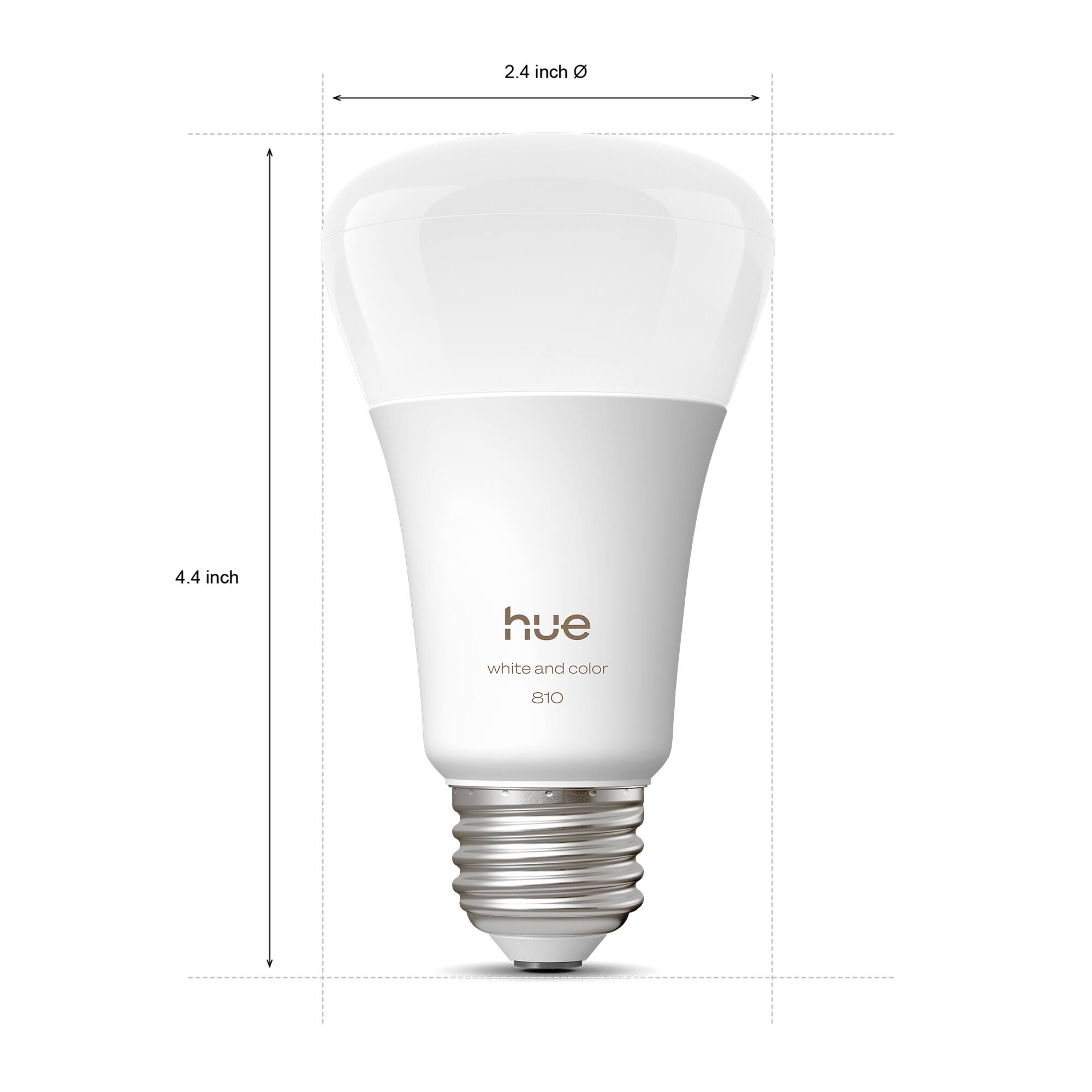 2.4 inch  
4.4 inch  
hue white and color  
810