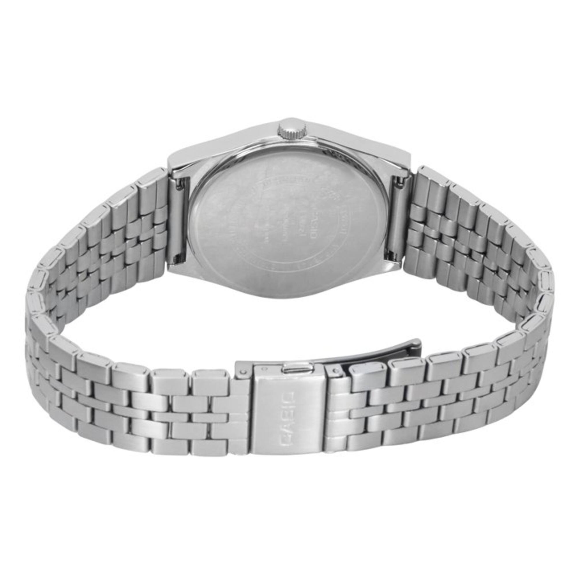 Alt View 2. Casio - Casio Men’s Silver Dial Stainless Steel Day Date Watch - MTP-B146D-7AVDF - Silver.