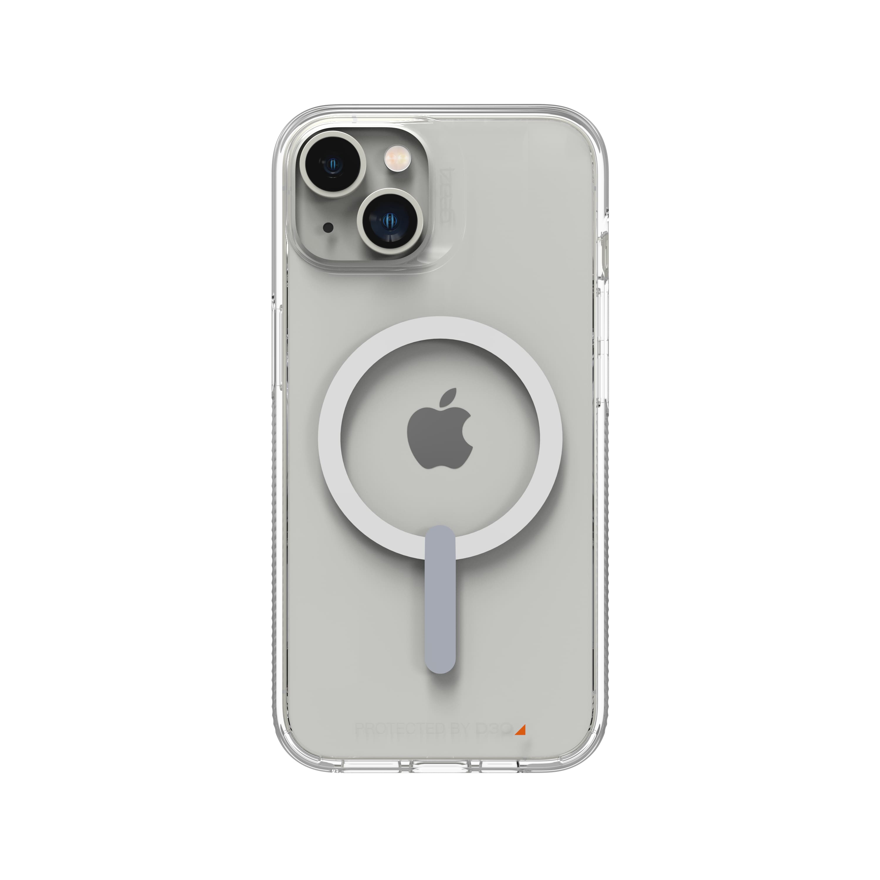 Front. ZAGG - Gear4 Crystal Palace Snap MagSafe Compatible Case for Apple iPhone 14 - Clear.