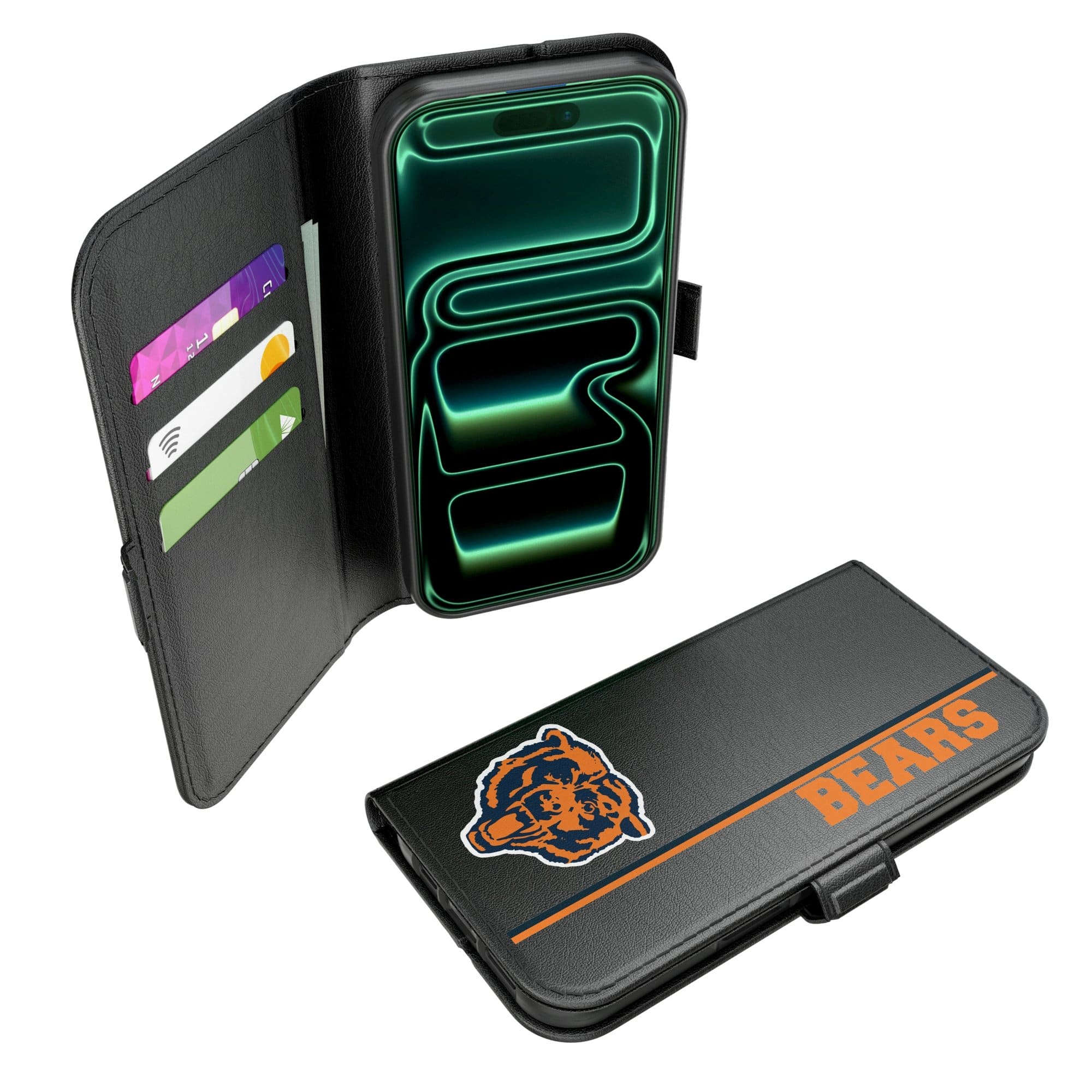 Keyscaper - NFL - Chicago Bears iPhone Folio 2.0 Case - 17 - Black price history on PriceWatchPro