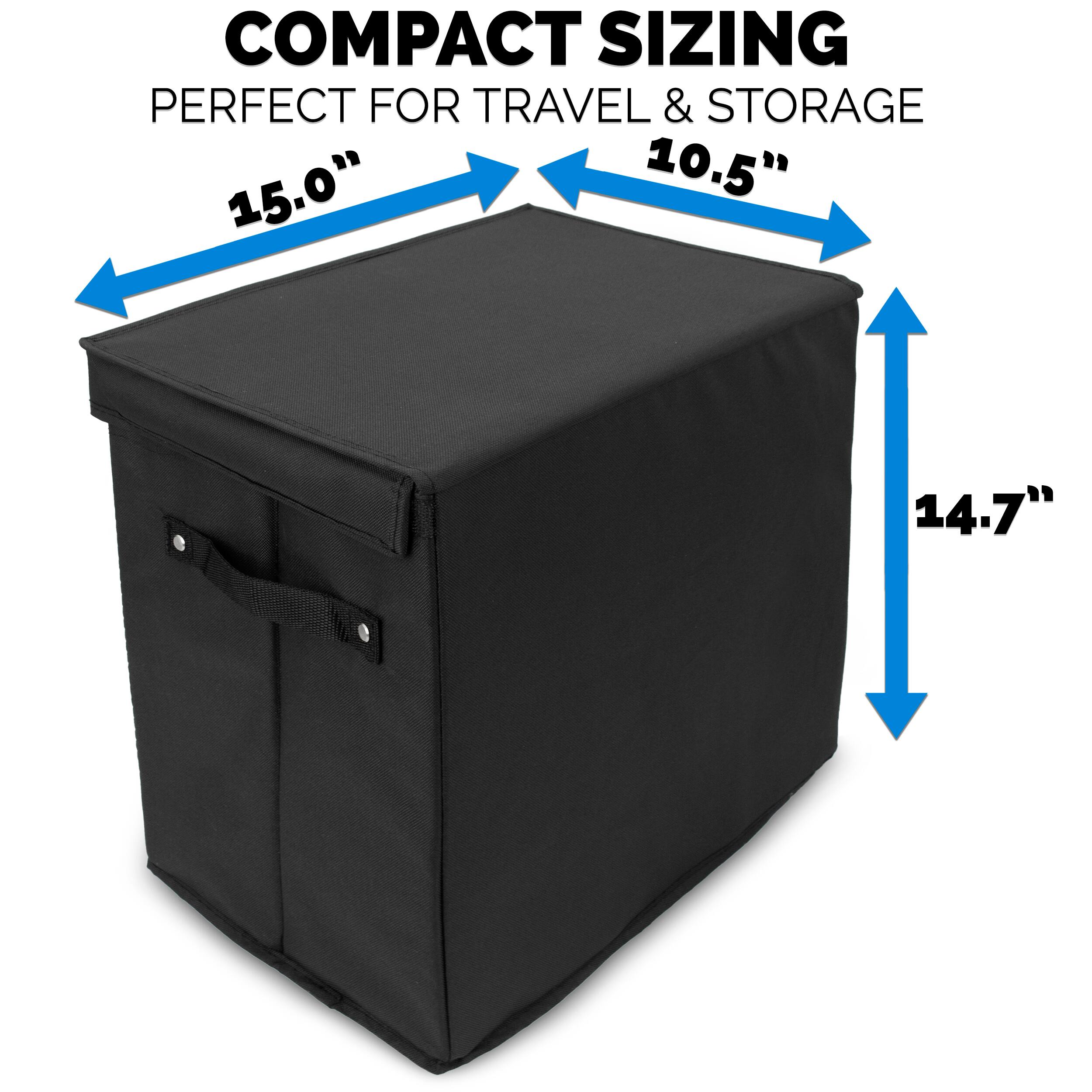 COMPACT SIZING  
PERFECT FOR TRAVEL & STORAGE  
15.0" x 10.5" x 14.7"