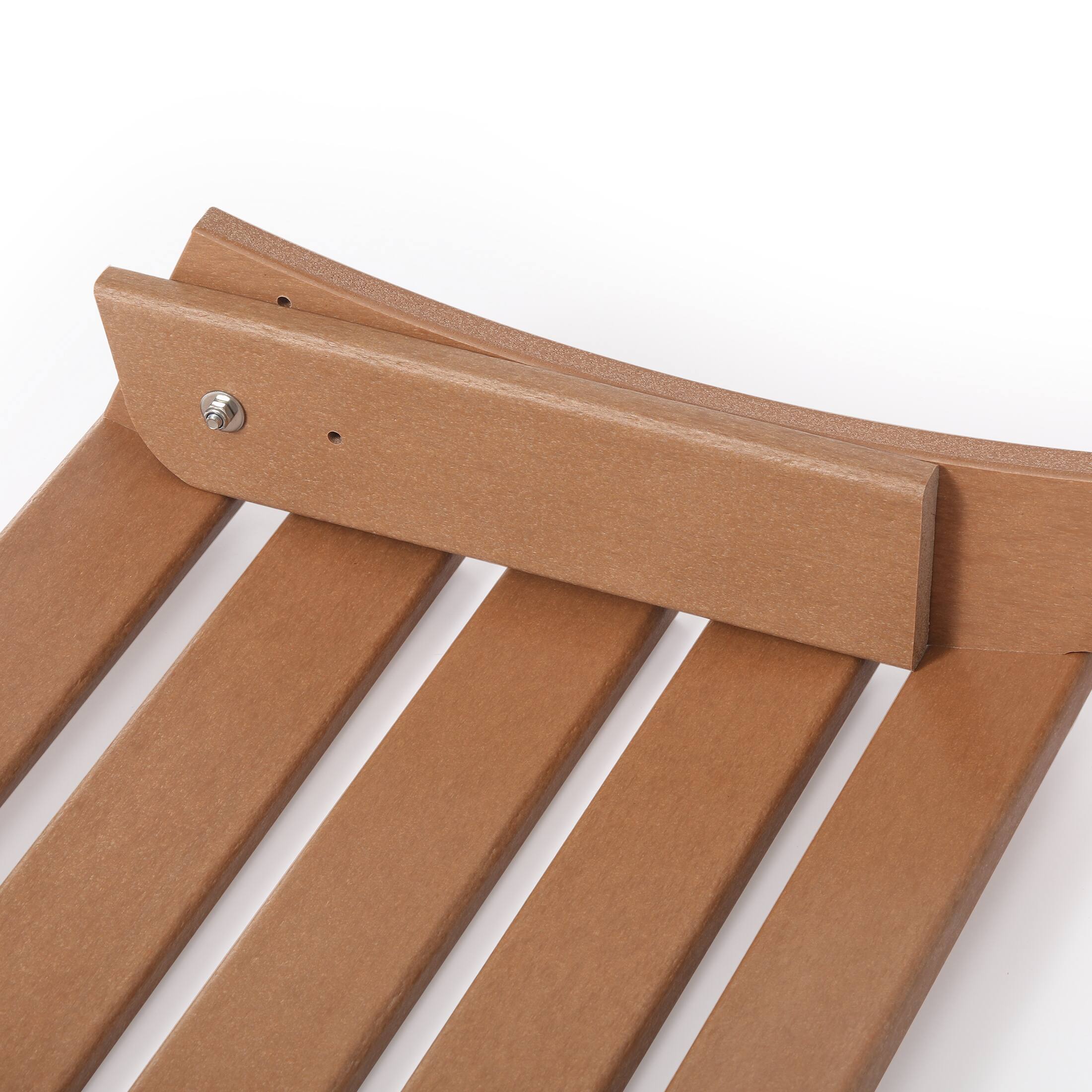Alt View 6. WestinTrends - WestinTrends Malibu Outdoor folding ottoman for Adirondack chair - Teak.