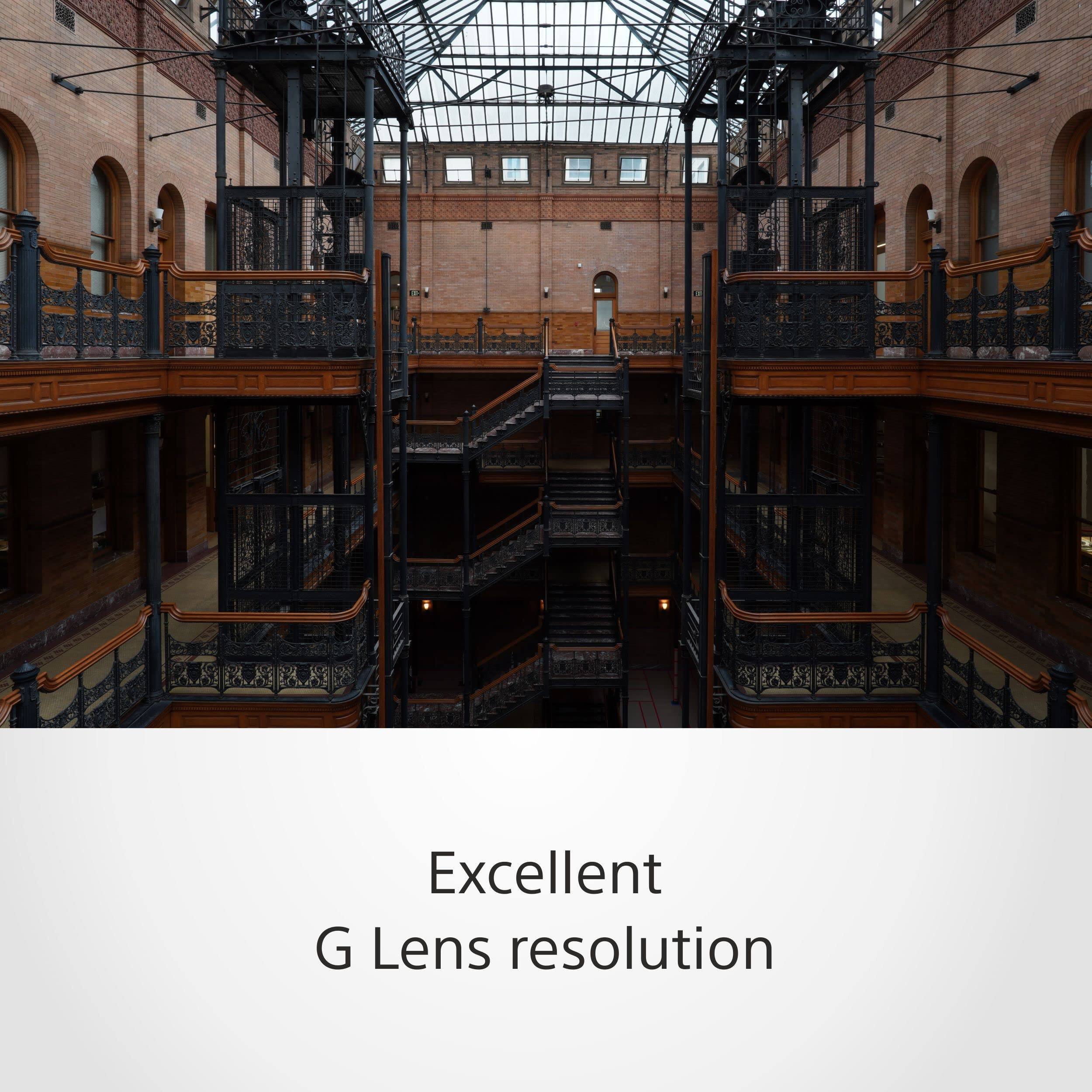 Excellent G Lens resolution