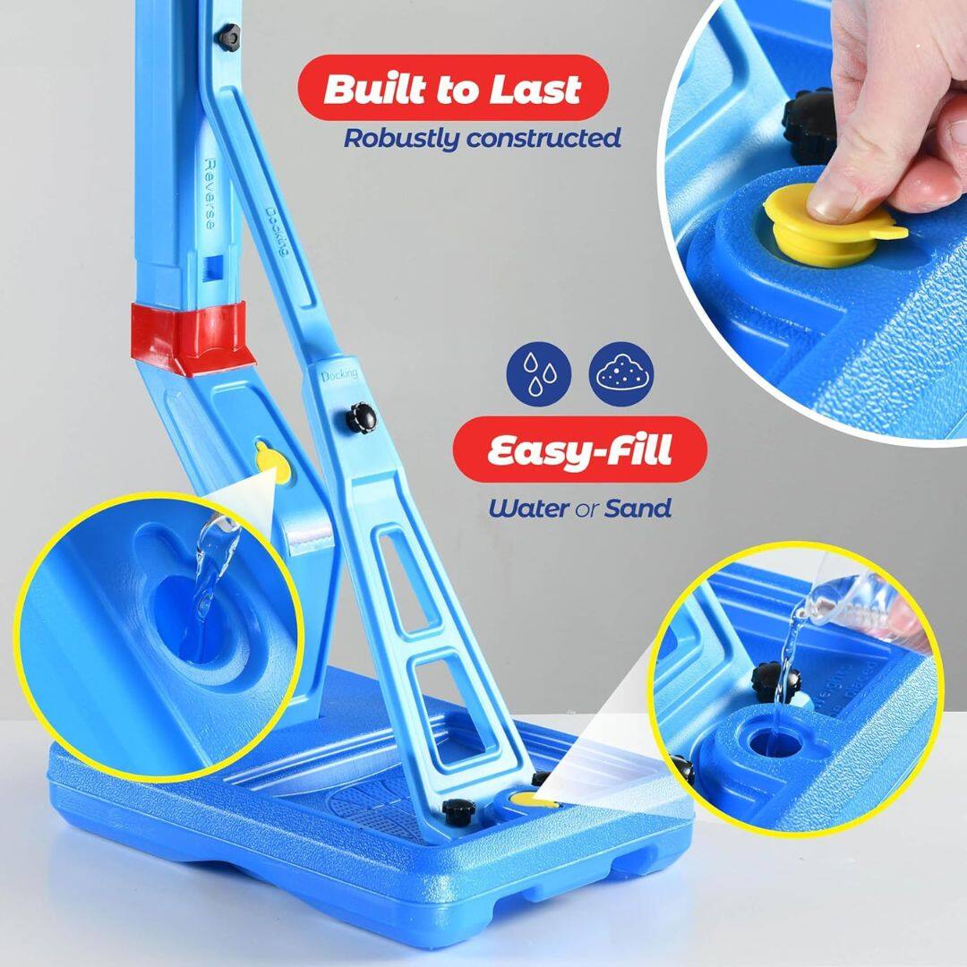 Built to Last  
Robustly constructed  

Easy-Fill  
Water or Sand