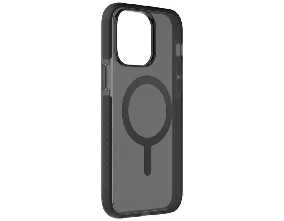 Back. BodyGuardz - BodyGuardz Ace Pro with MagSafe Smoke/Black Case - iPhone 14 Pro Max - Smoke/Black.