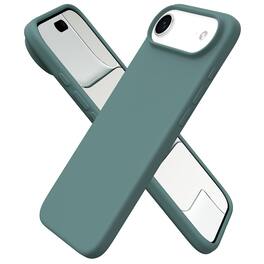 Ornarto - Designed for iPhone Air Case 6.5", Liquid Silicone Soft Gel Rubber Shockproof Protective Case - Pine Green