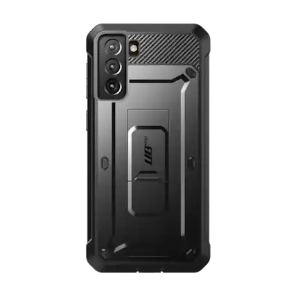 Front. SUPCASE - Unicorn Beetle Pro Rugged Holster Case for Samsung Galaxy S22 Plus – Full-Body Protection with Kickstand & Belt Clip - Black.