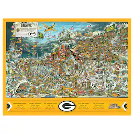 YouTheFan - Green Bay Packers 500-Piece Joe Journeyman Puzzle - Multicolor