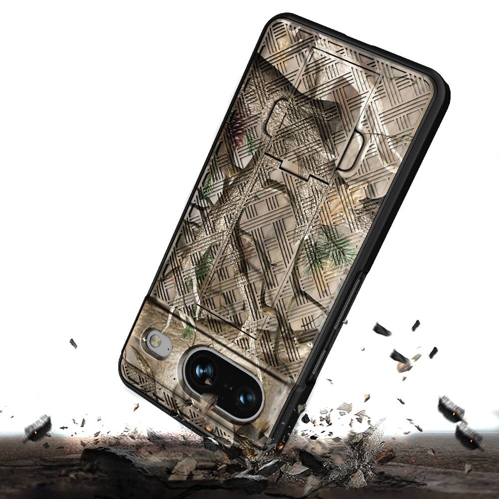 Alt View 5. Nakedcellphone - Combo for Google Pixel 8 - Slim Case and Belt Clip Holster - Camo.