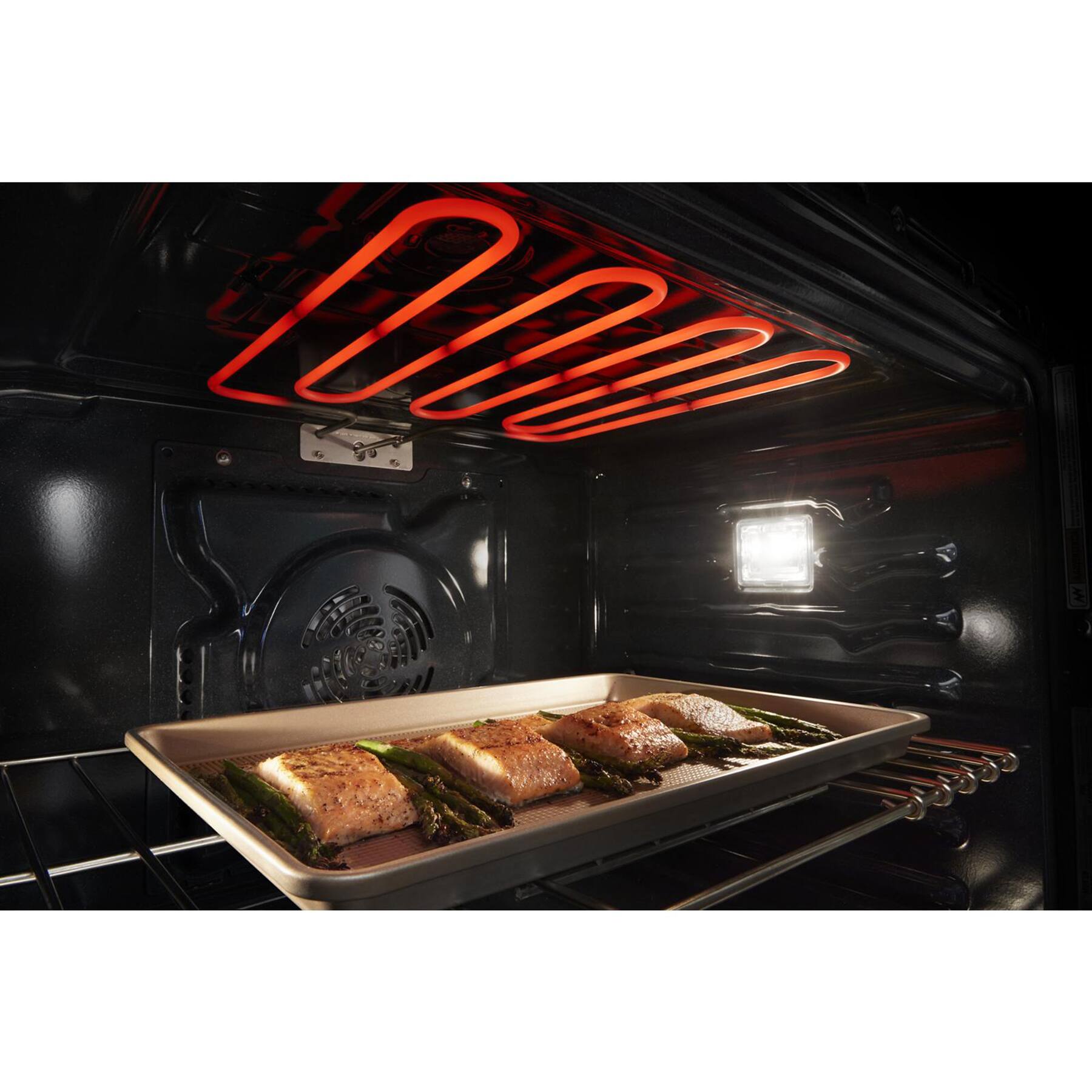 Alt View 22. Maytag - 30" Built-In Electric Convection Double Wall Combination with Microwave and Air Fry - Fingerprint Resistant Stainless Steel.