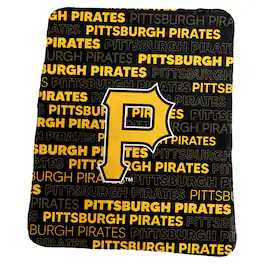 Logo Brands - Pittsburgh Pirates 50" x 60" Classic Fleece Throw Blanket - Multicolor