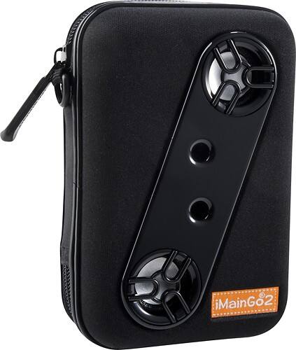 Angle Standard. iMainGo - 2 Portable Speaker and Case for Apple® iPod® and iPhone® - Black.