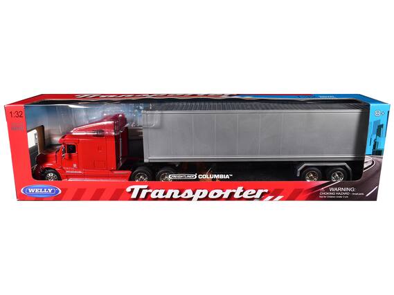 1:32 Diecast METAL
8+
WELLY
FREIGHTLINER COLUMBIA Transporter
WARNING: CHOKING HAZARD - Small parts. Not for children under 3 years.