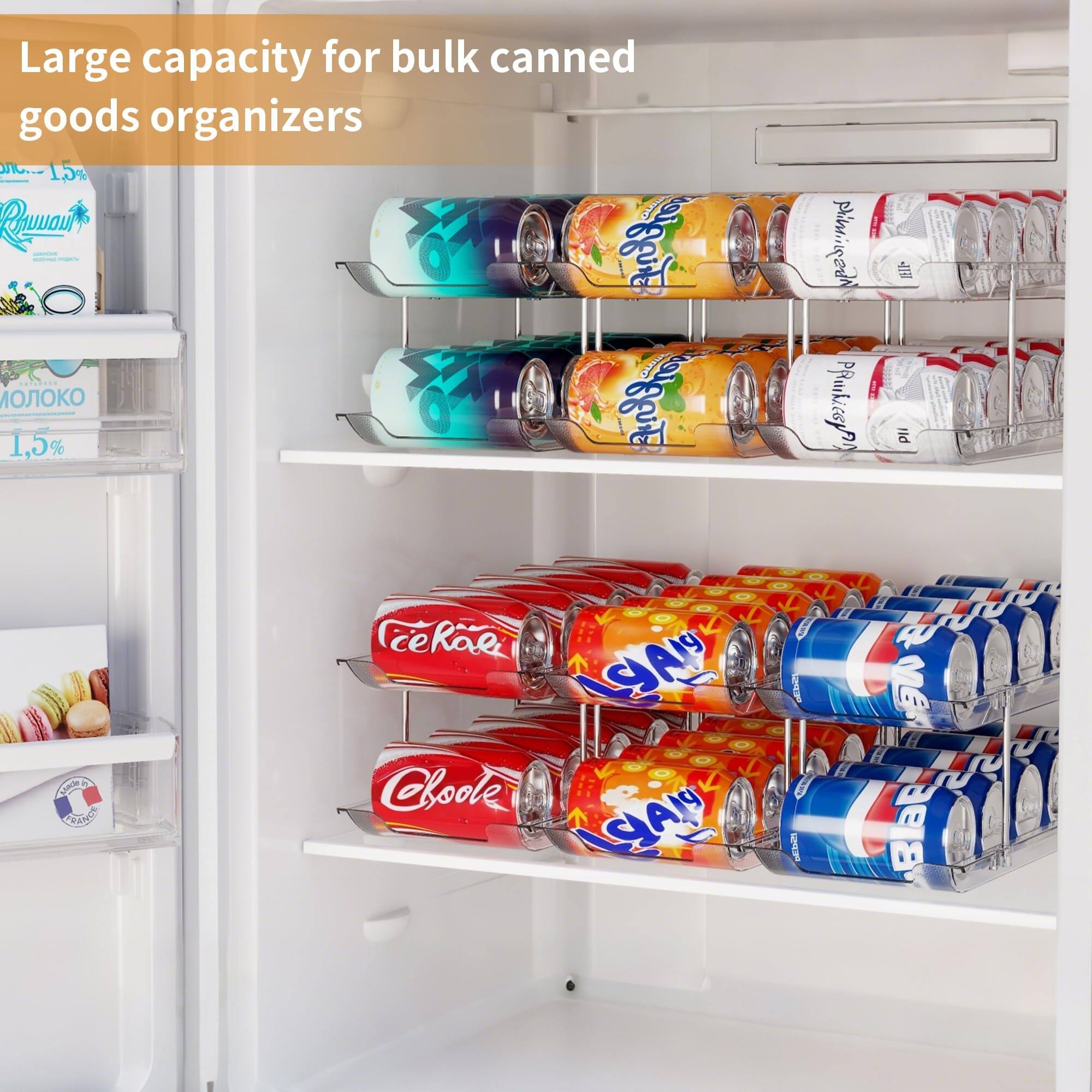 Large capacity for bulk canned goods organizers