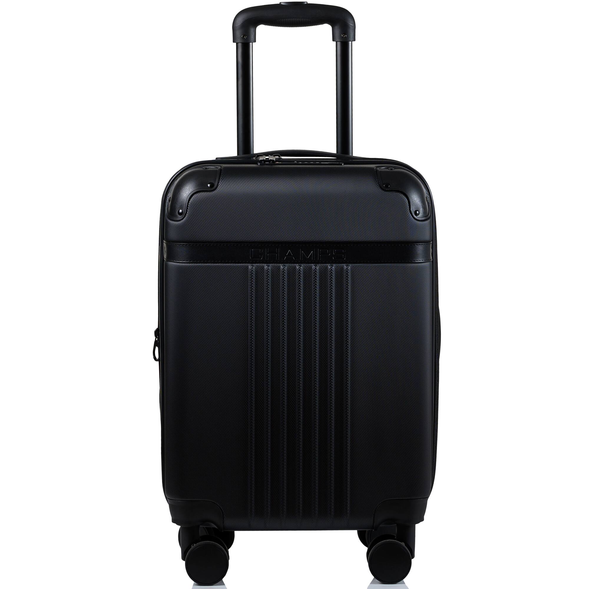 Front. Champs - Vintage Black Collection Carry-on - Black.
