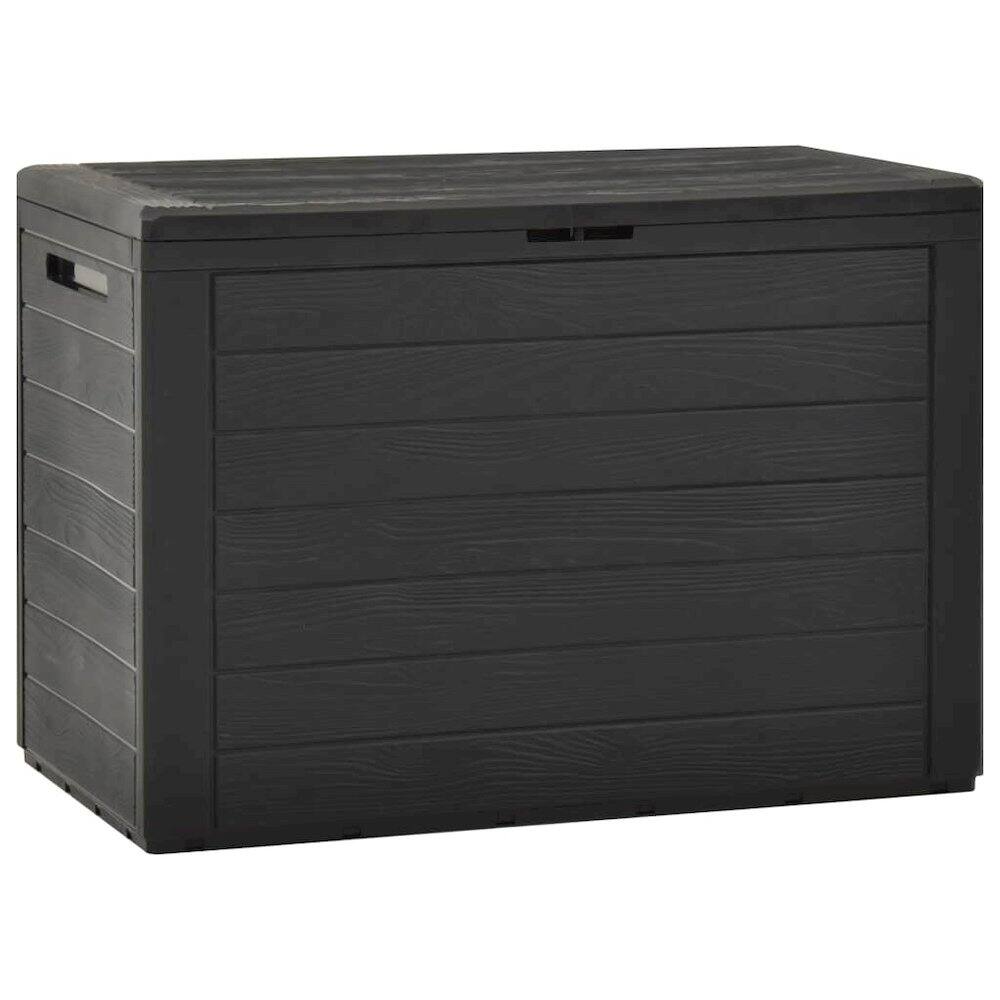 Front. vidaXL - vidaXL Storage Box Anthracite Polypropylene - Anthracite.