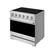 Angle. Thor Kitchen - Gordon Ramsay Series by Thor Kitchen 6.0 Cu. Ft Freestanding Electric Range - Stainless Steel.