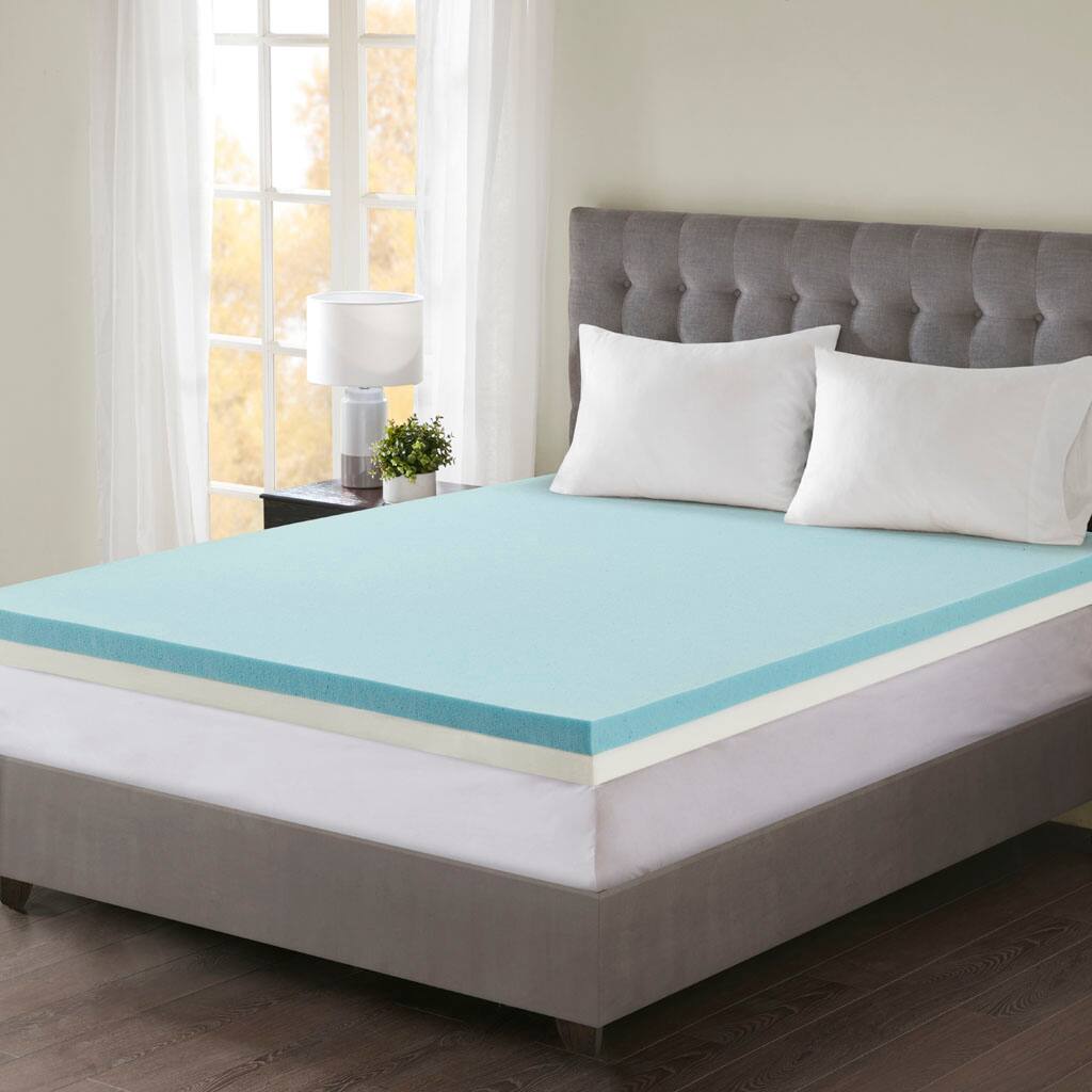 Alt View 8. Glintex - 4" Memory Foam Mattress Topper, Soft Support for Pressure Relief and Better Sleep - White.