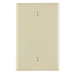 Leviton - 1 gang Nylon Blank Wall Plate 1 pk - Almond