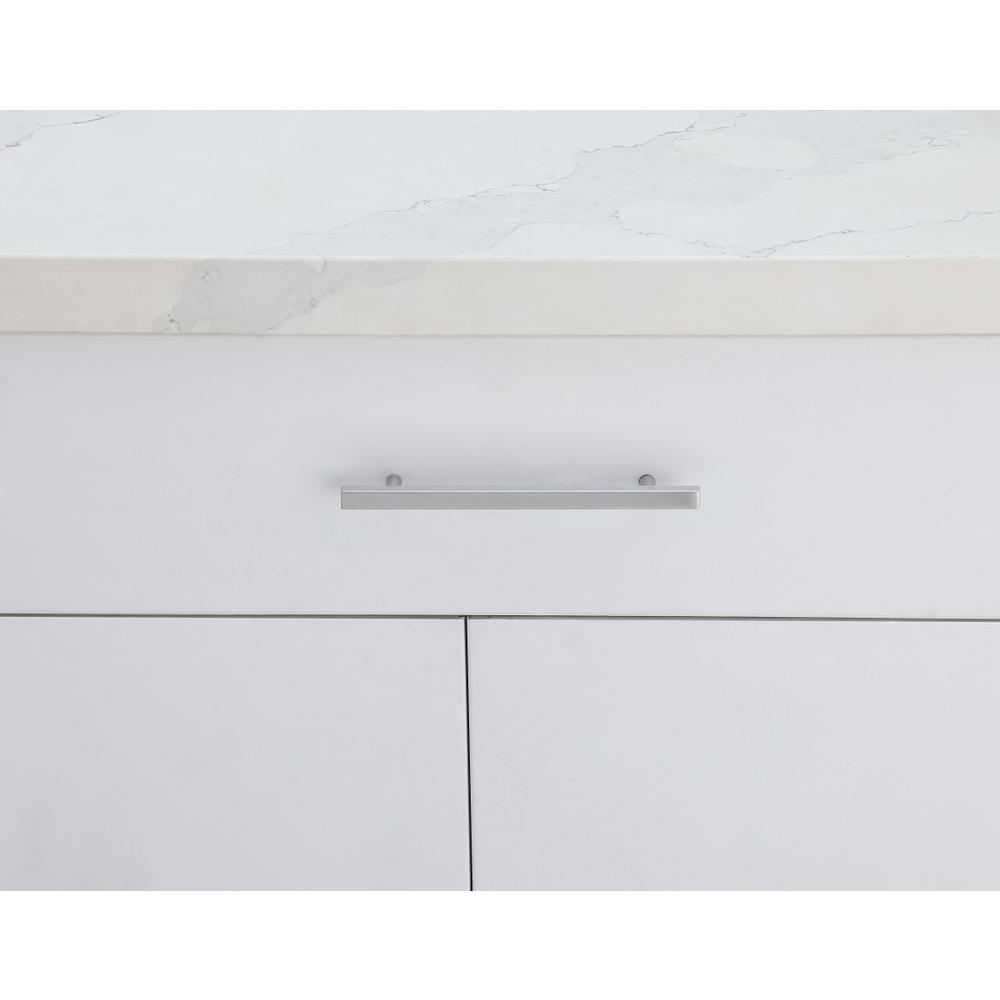 Front. Elegant Decor - Dior 6-5/16" Center to Center Brushed Nickel Bar Pull Multipack (set of 10) - Brushed Nickel.