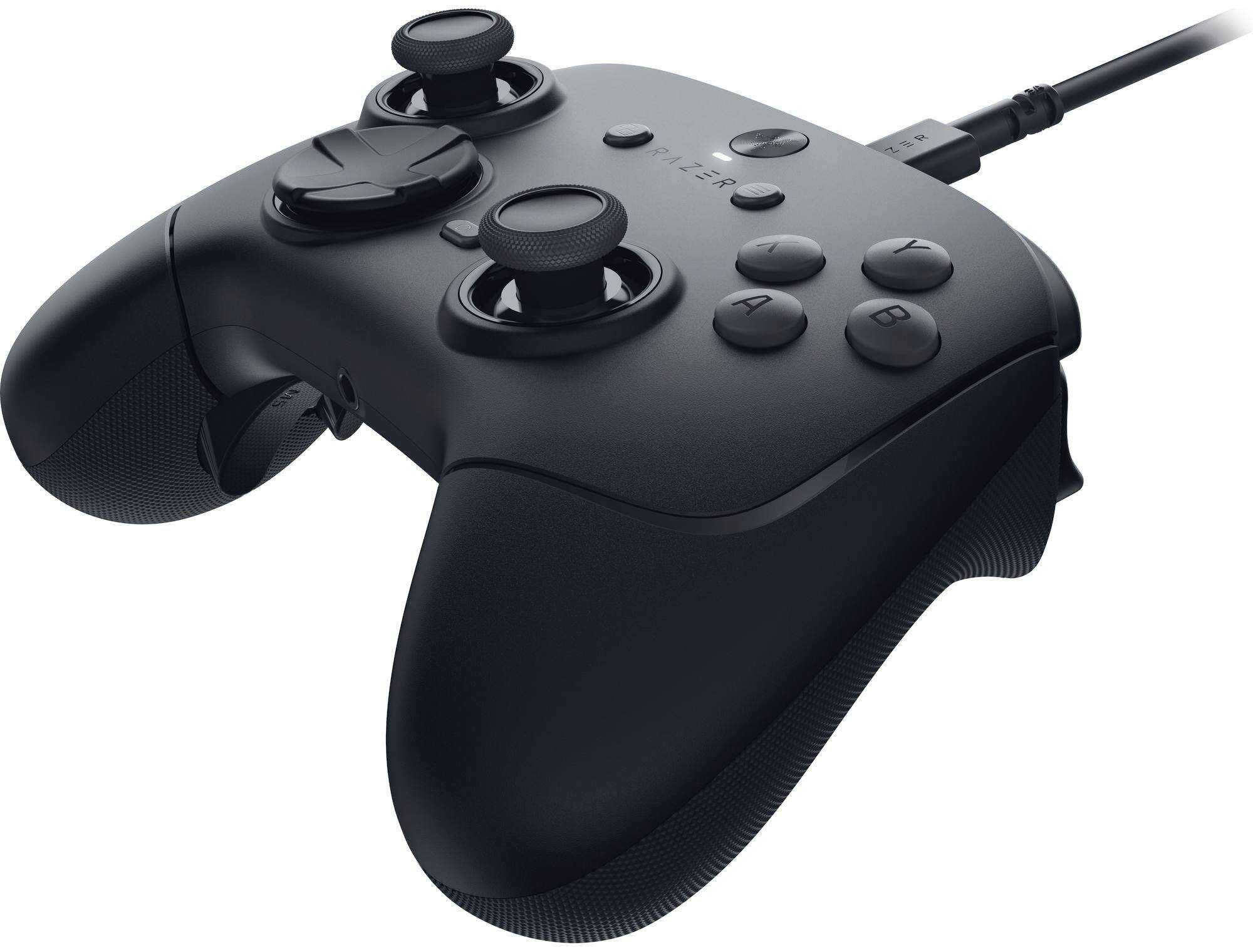 Alt View 5. Razer - Wolverine V3 Tournament Edition 8K Wired Gaming Controller with TMR Thumbsticks and Swappable Caps for PC - Black.