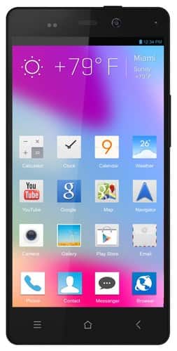 Front Standard. Blu - Life Pure Cell Phone (Unlocked) - Black.