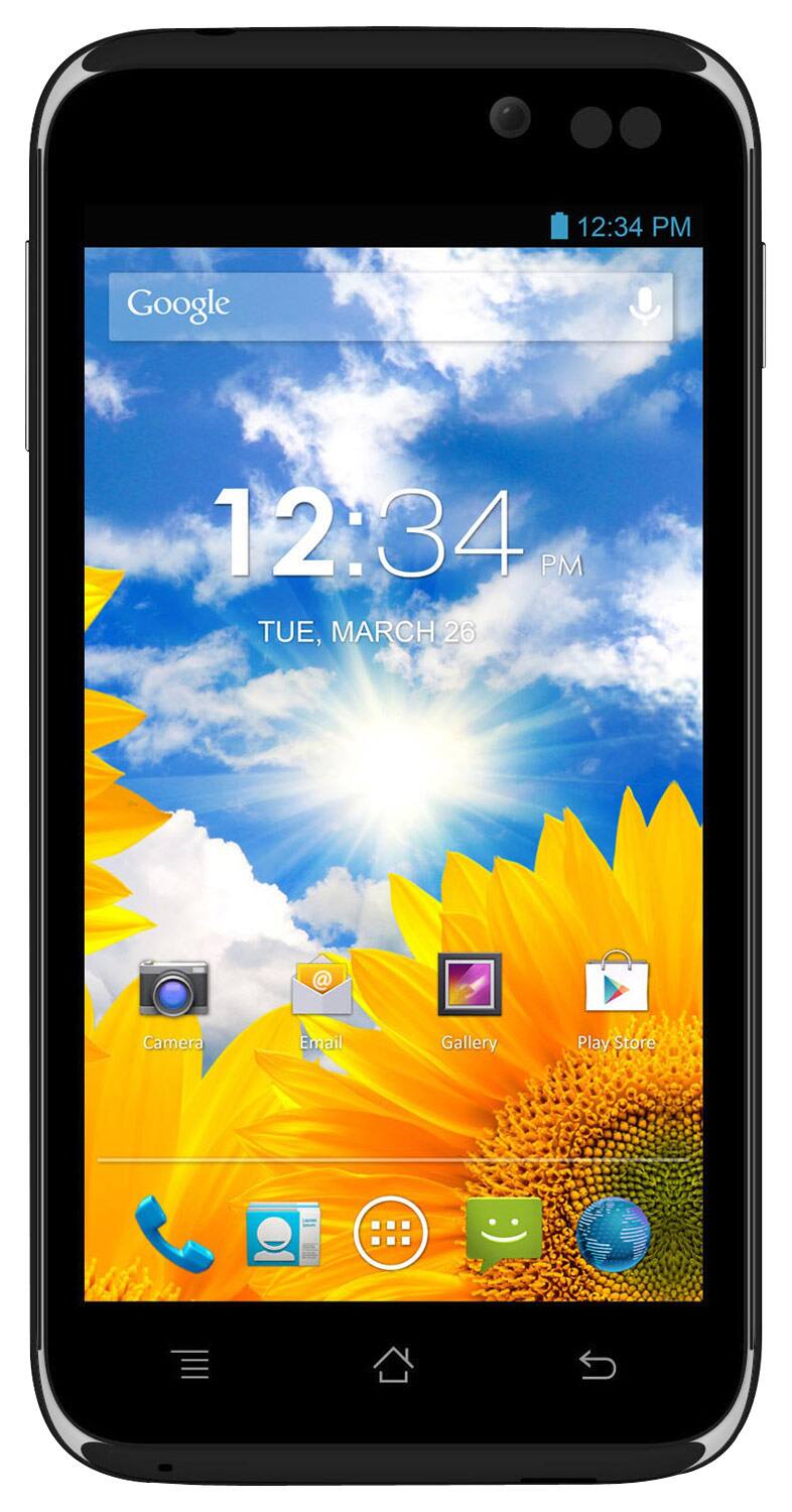 Front. BLU - Advance 4G Cell Phone (Unlocked) - Black.