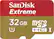 Front. SanDisk - Extreme 32GB microSDHC Class 10 UHS-1 Memory Card - Red/Gold.