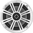 KICKER - KM Series 6.5" 2-Way Marine Speakers with Polypropylene Cones (Pair) - Charcoal/White - Larger Front