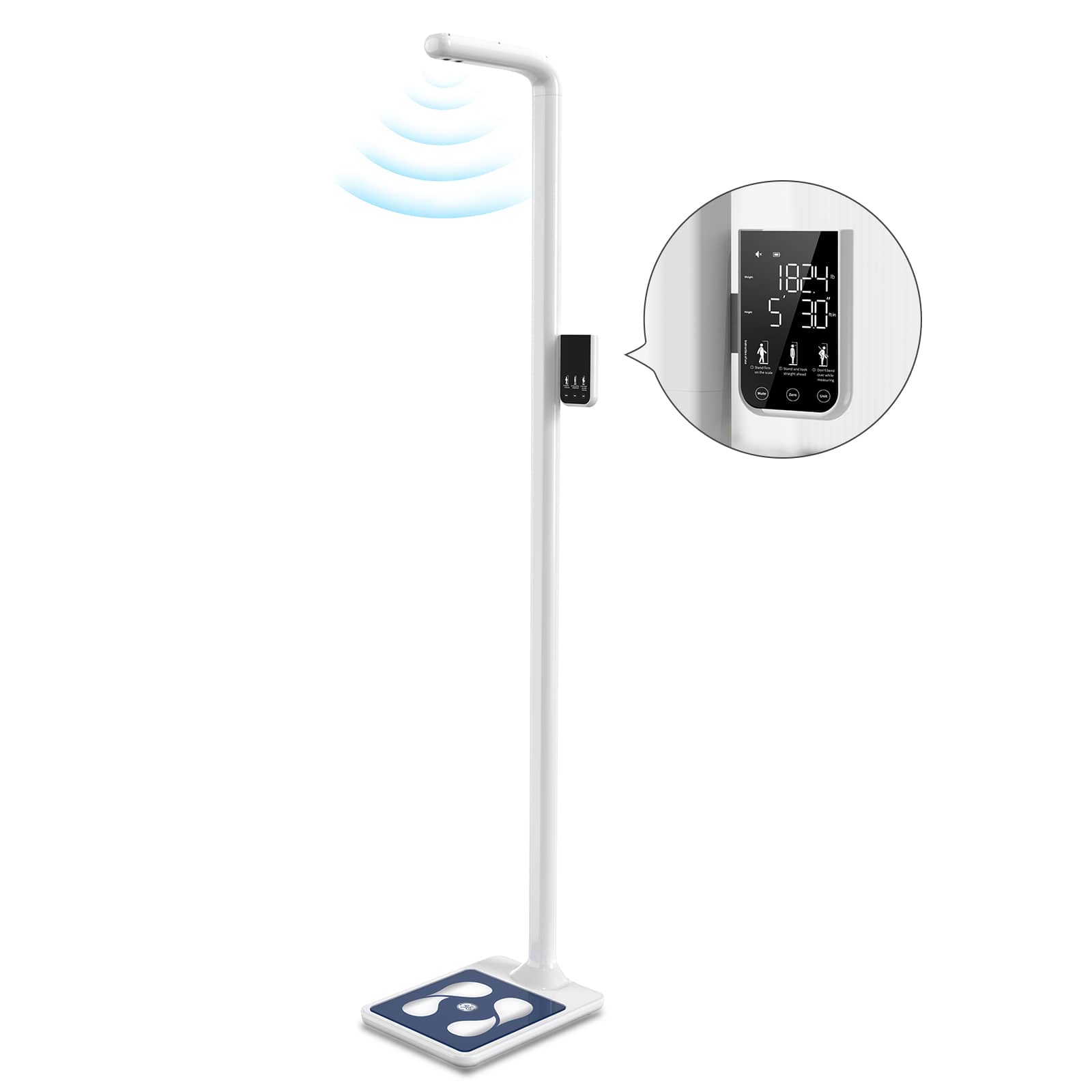 GE - Digital Physician Scale - white