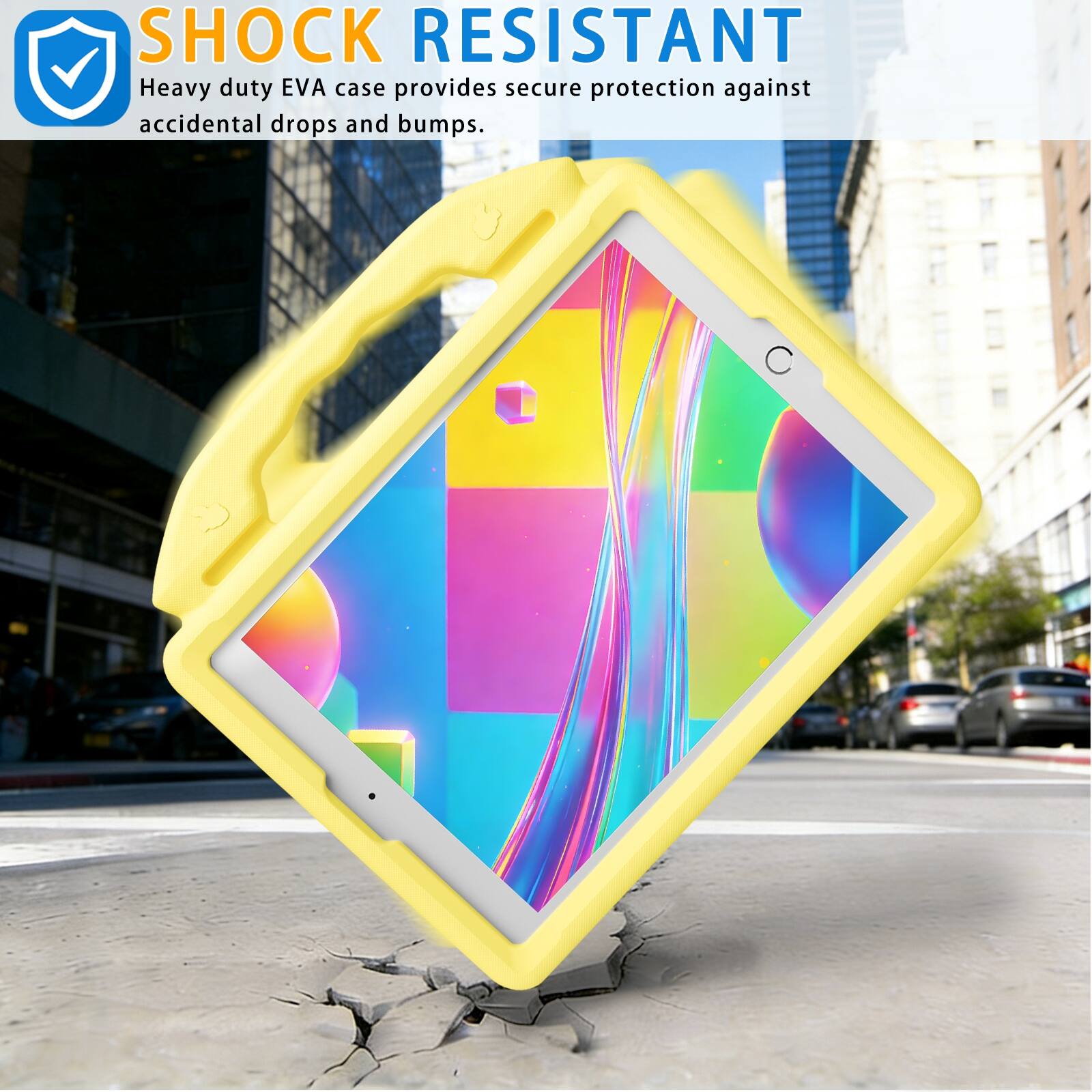SHOCK RESISTANT  
Heavy duty EVA case provides secure protection against accidental drops and bumps.