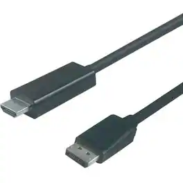 Visiontek - 901214 6-Feet Displayport to HDMI 2.0 Active Male to Male Cable - Black