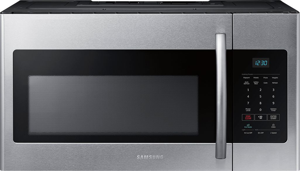 Samsung – 1.6 cu. ft. Over-the-Range Fingerprint Resistant Microwave -Stainless Steel – Fingerprint Resistant Stainless Steel
