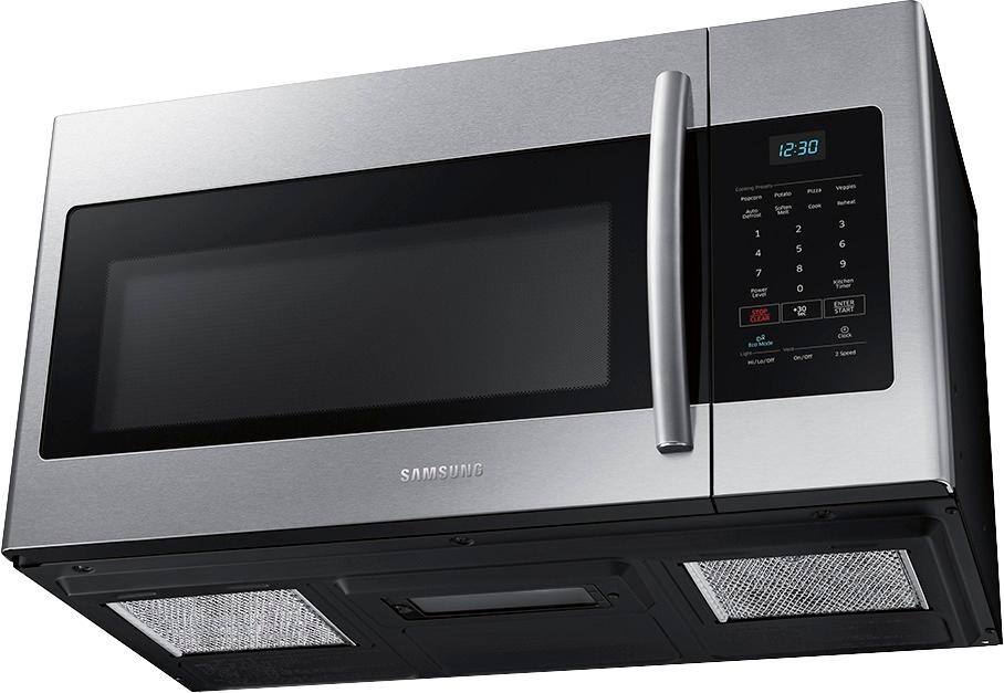 Samsung 1 6 Cu Ft Over The Range Microwave Fingerprint Resistant Samsung 1 6 Cu Ft Over The Range Microwave Fingerprint Resistant Stainless Steel Me16h702ses Best